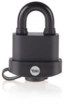Yale Zár Yale Y220B/51/118/1, High Security, lakat, laminált acél, fekete, 53 mm, 3 kulcs