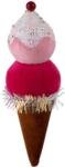 MagicHome Dekoráció MagicHome Karácsony Candy Line, fagylalt, piros, függő, 16 cm