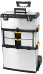Strend Pro Szerszámos doboz Strend Pro TBx3042-F, kerekeken, fogantyúval, rozsdamentes acél, max. 36 kg