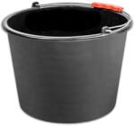  Vödör ReCycled®, 20 literes, építőipari, műanyag, műanyag fogantyú, fekete