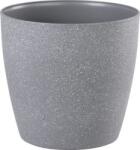 Strend Pro Virágcserép Strend Pro Stone, 28x26 cm, szürke, kő hatású