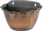 Strend Pro Virágcserép Strend Pro Wave, 26x18 cm, arany, fémes hatású, függő