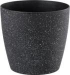 Strend Pro Virágcserép Strend Pro Stone, 35x35 cm, fekete, kő hatású