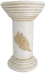 MagicHome Dekoráció MagicHome, magas talapzat, krémszínű, kerámia, 25, 5x25, 5x41 cm