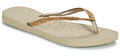 Havaianas Lábujjközös papucsok SLIM GLITTER II Bézs 35 / 36