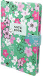 T-Creativ Virágos NoteBook vonalas napló mágneszárral - 19x13 cm (TC25-A17116TFLO-966464ZOLD)
