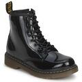 Dr. Martens Csizmák JR BLACK PATENT LAMPER Fekete 33