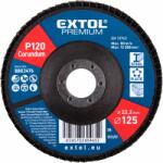 Extol lamellás csiszoló acél, Alu, műa. és fa munkadarabok csiszolására, 125×22mm; P120, kúpos, max. : 12.300 ford. /perc, EN13743 (8803476) - solnaiparcikk