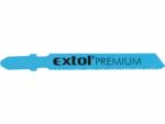 Extol Premium dekopírlap fémre, 5db, Bosch befogás, HSS; 51×8×1, 5mm, 1, 2mm fogtáv, mart, hullámosított fogak, egyenes vágás, acéllemez (8805401) - solnaiparcikk