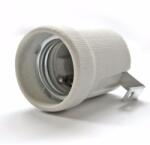 deLux Porcelán foglalat E27 fém rögzítőfüllel delux DEL121 (DEL121)