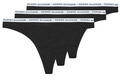 Tommy Hilfiger Stringek THONG X3 Fekete EU XL