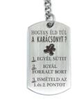 R.M. ékszer Hogyan éld túl a karácsonyt? - vicces karácsonyi acél kulcstartó (13920-RM-D)