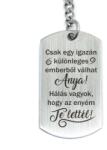 R. M. ékszer Te lettél az Anyukám acél medálos kulcstartó (16570RM)