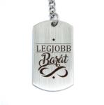 R. M. ékszer Legjobb barát acél medálos kulcstartó (13355-RM-D)