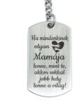 R. M. ékszer Olyan Mamája lenne acél medálos kulcstartó (15955RMS)