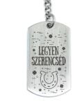 R. M. ékszer Legyen szerencséd acél medálos kulcstartó (13242-RM-D)