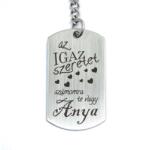 R.M. ékszer Hogy mi is az igaz szeretet? Te vagy az Anya - acél kulcstartó (13224-RM-D)