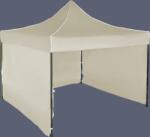 Expodom Gyorsan összecsukható sátor 3x3 m - acél, 3 oldalfal, Bézs