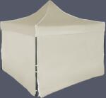 Expodom Gyorsan összecsukható sátor 3x3 m - acél, 4 oldalfal, Bézs