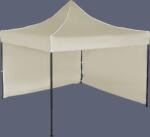 Expodom Gyorsan összecsukható sátor 3x3 m - acél, 2 oldalfal, Bézs