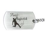 R.M. ékszer Foci bajnok - gravírozott acél kulcstartó focistáknak (12985-RM-D)