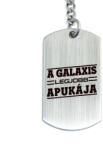 R. M. ékszer A galaxis legjobb apukája acél medálos kulcstartó (13358-RM-D)
