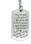 R. M. ékszer Nézz fel éjjel a csillagokra acél medálos kulcstartó (13365-RM-D)