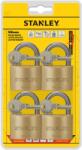 Stanley License Stanley Sárgaréz lakat, normál kengyellel 50mm 4 db-os csomag (S742-039)