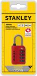 Stanley License Stanley 4 számjegyű biztonsági TSA lakat piros 30mm (S742-058)