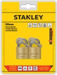 Stanley License Stanley Sárgaréz lakat, normál kengyellel 30mm 2 db-os csomag (S742-035)