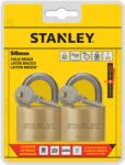 Stanley License Stanley Sárgaréz lakat, normál kengyellel 50mm 2 db-os csomag (S742-037)