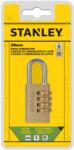 Stanley License Stanley Számzáras sárgaréz lakat, 4 számjegyű kombináció, 30mm (S742-052)