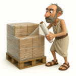 Kábel-Trend Csomagoló sztreccs fólia 500mm széles, 1kg-os, 23my, fekete, 75 mtr