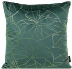 Takoy Puha bársony díszpárnahuzat BLINK 17 arany levélmintával