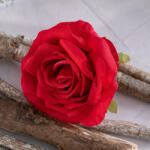 Valex Decor Rózsa selyemvirág fej, 10cm - Piros (AF144-03)
