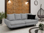 MobAmbient Canapea extensibilă, design modern curbat și ladă de depozitare, gri - model WAVE II Canapea