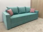 MobAmbient Canapea extensibilă 3 locuri material easy clean turcoaz - model MONACO Canapea