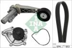 Schaeffler INA Pompa apa + Set curea transmisie cu caneluri Schaeffler INA 529 0504 30 (529 0504 30)