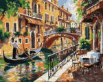 Ideyka Set pictura pe numere, cu sasiu, Liniste venetiana, 40x50 cm (KHO3661)