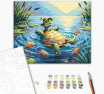 Alkotásutca Lazuló teki - Számfestő készlet kereten 40x50