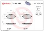 BREMBO set placute frana, frana disc BREMBO XTRA LINE P 06 051X (P 06 051X)