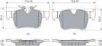 Bosch set placute frana, frana disc BOSCH 0 986 460 217 (0 986 460 217)