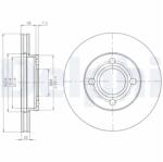 DELPHI Disc frana DELPHI BG2272 (BG2272) - fixbox