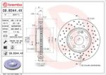 BREMBO Disc frana BREMBO XTRA LINE - Xtra 09. B344.4X (09.B344.4X)