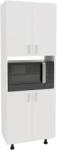 haaus Dulap bucatarie Arno, 4 Usi, Alb, 56 x 30 x 161 cm (924799)