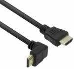 ACT Кабел ACT AK3676, от HDMI(м) към HDMI(м), 1m, черен, 4K@60Hz, ъглов (AK3676)