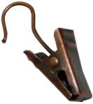  Gardinia kampó klipszes fém 10 darab bronz