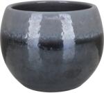  A. H. G. kaspó Luxa kerámia 15 cm átmérő x 13 cm antracit mázas