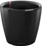 Lechuza Classico Premium LS kaspó 28 cm átmérő x 26 cm fekete magasfényű