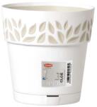 Stefanplast Cloe kaspó+alj 20 cm fehér (5901797100)